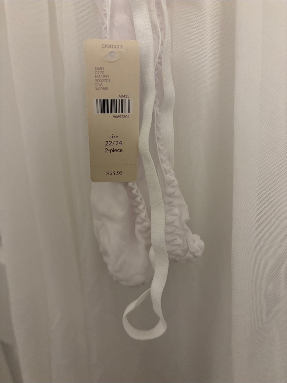 Lane Bryant White Sheer Lace Slip Chemise - Picture 6 of 6